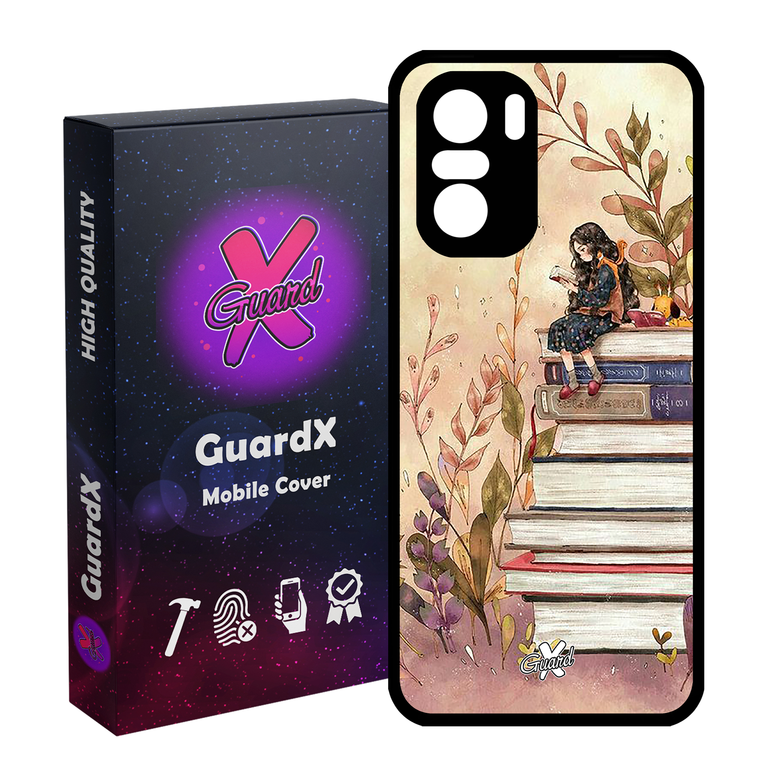 کاور گارد ایکس طرح دختر مدل Glass10313 مناسب برای گوشی موبایل شیائومی Poco F3/MI 11X/MI 11X Pro/Redmi K40/K40 Pro