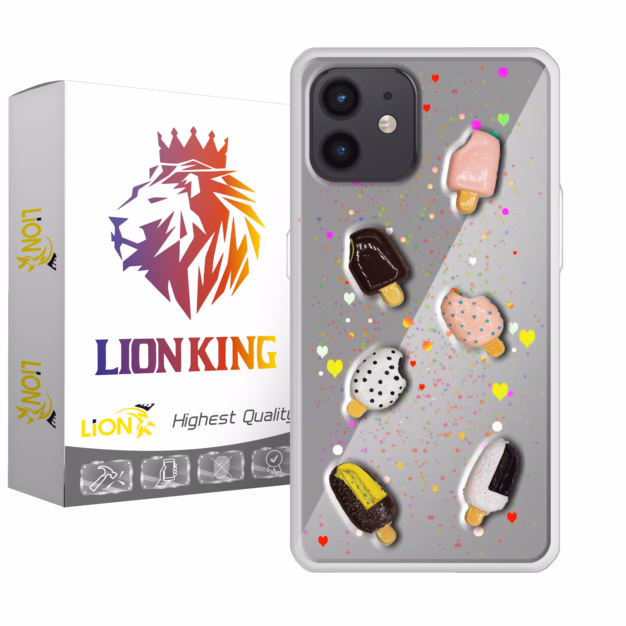 کاور لاین کینگ مدل icecrime مناسب برای گوشی موبایل اپل iPhone 12 / 12 Pro