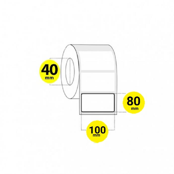 لیبل برچسب کاغذی 80×100