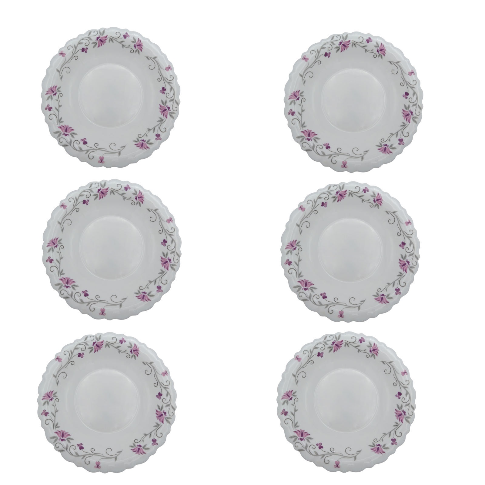 بشقاب خورش خوری پارس اپال مدل 124 درجه یک بسته 6 عددی