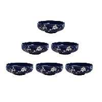 کاسه سفالی مدل سالاد خوری طرح گل بسته 6 عددی