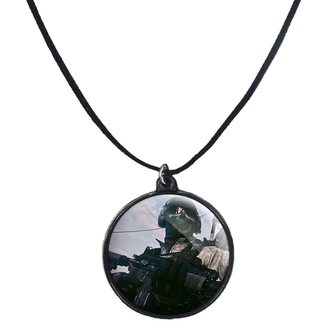 گردنبند پرمانه طرح call of duty کد pmb.7628 مدل دو طرفه