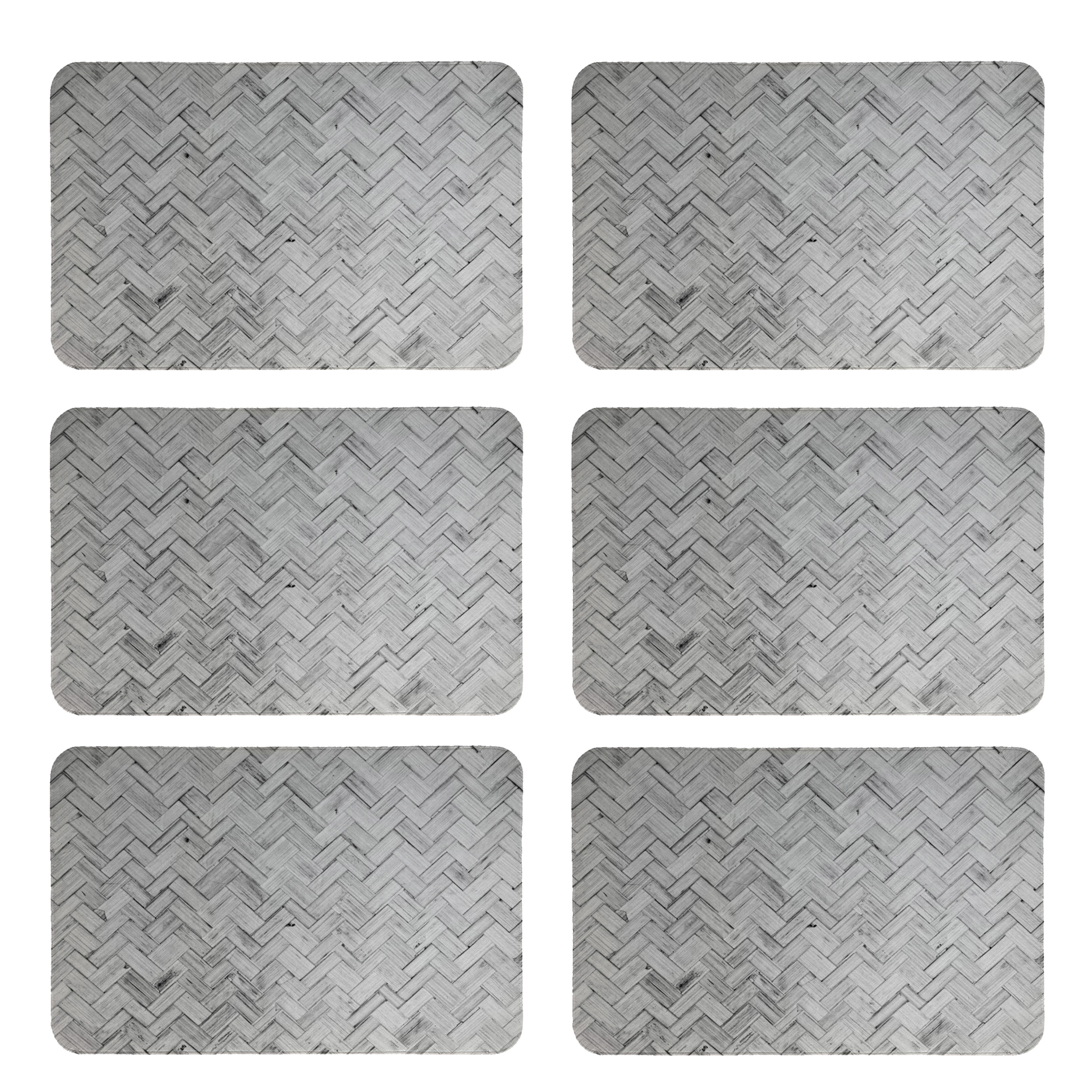 زیربشقابی طرح حصیر کد 8061 بسته 6 عددی