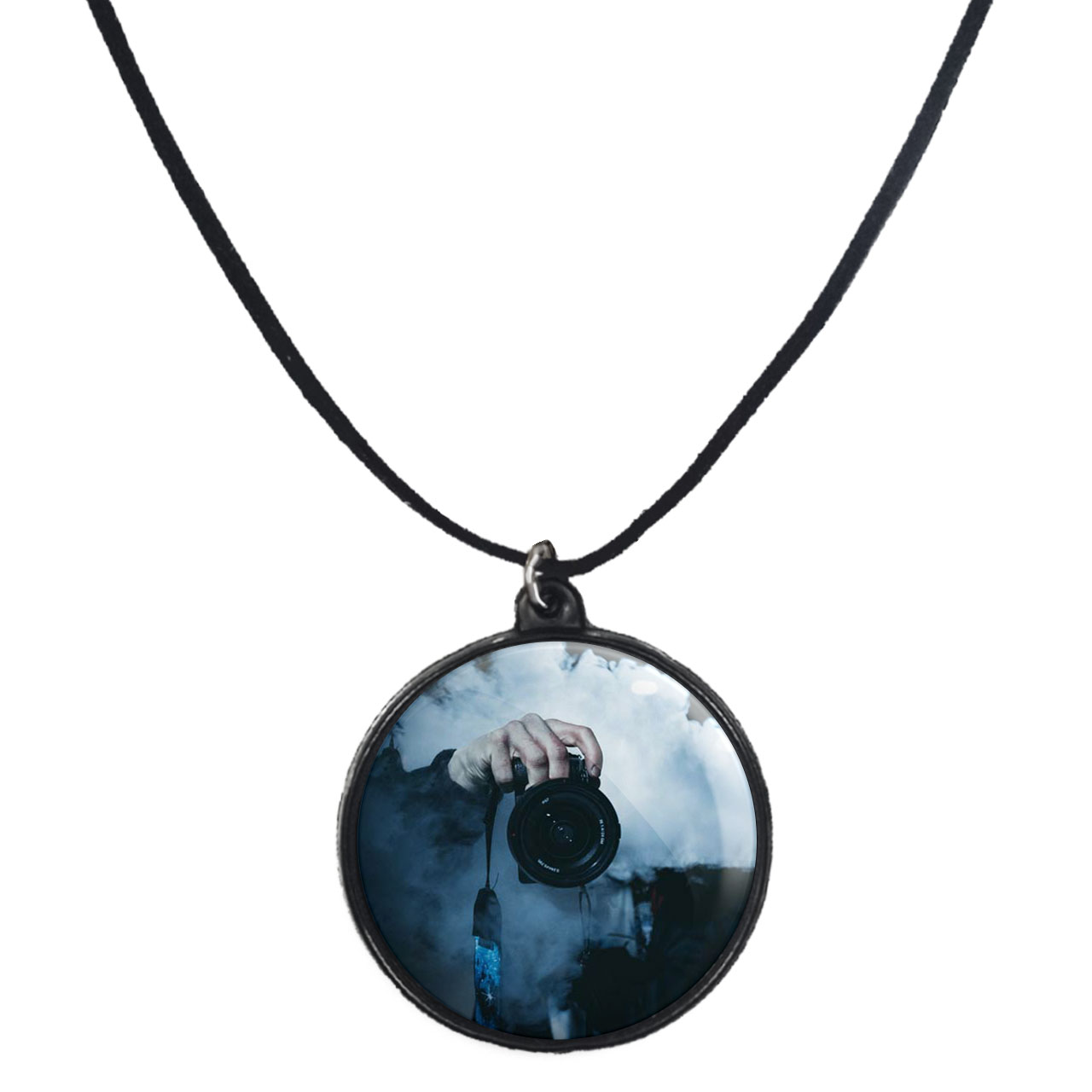 گردنبند پرمانه طرح عکاس کد pmb.12681 مدل دو طرفه