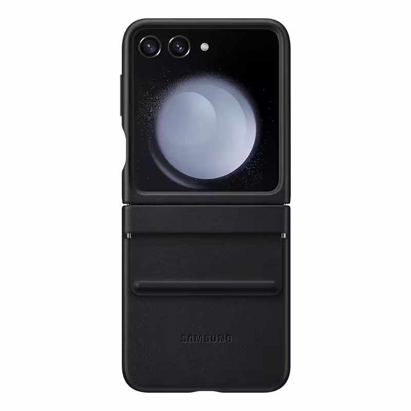 قاب چرمی اصلی سامسونگ Galaxy Z Flip5 Flap Eco-Leather Case