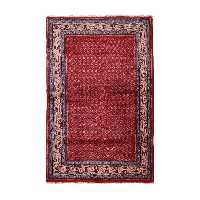 فرش قدیمی دستبافت یک و نیم متری طرح بوته کد 40206124(فروش چکی 6 ماهه با کد تخفیف farshgereh)