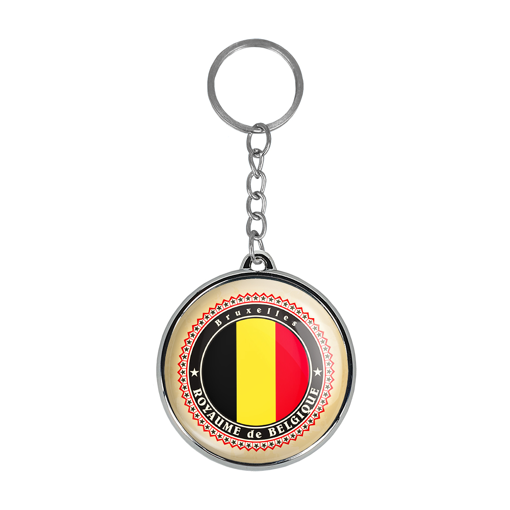 جاکلیدی خندالو طرح پرچم بلژیک مدل دوطرفه کد 2070420695