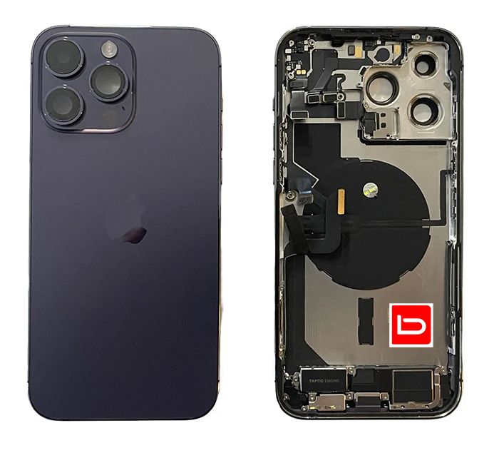 rdlj قاب و شاسی با فلت آیفون 14 پرومکس روکاری- بهاری موبایل