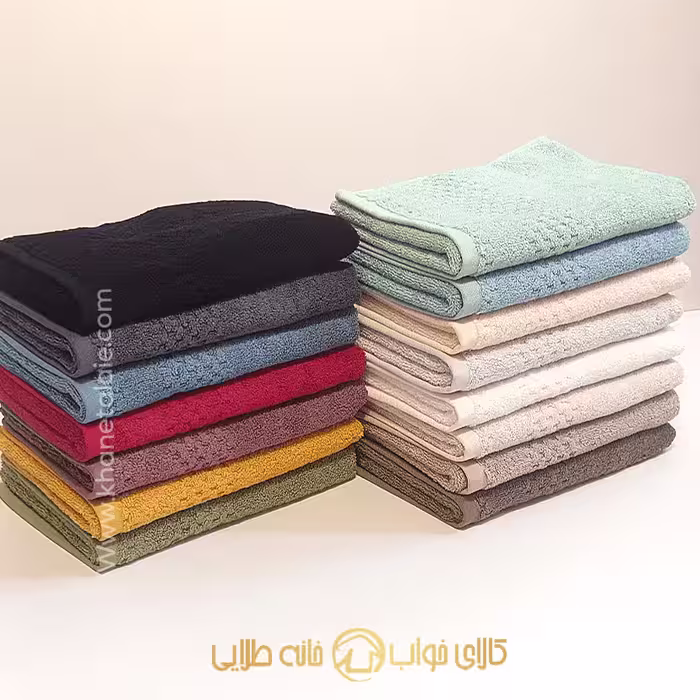حوله دستی 80*40 برند لینتکس طرح رومنس - خانه طلایی