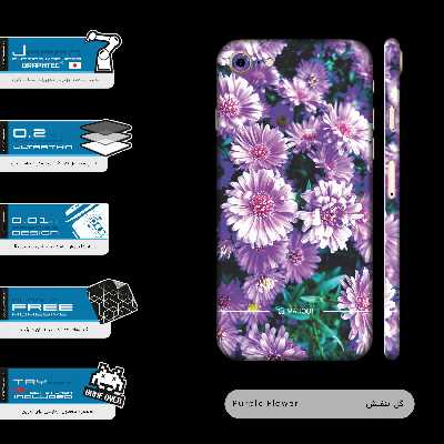 برچسب پوششی ماهوت مدل Purple-Flower-FullSkin مناسب برای گوشی موبایل اپل iPhone 7
