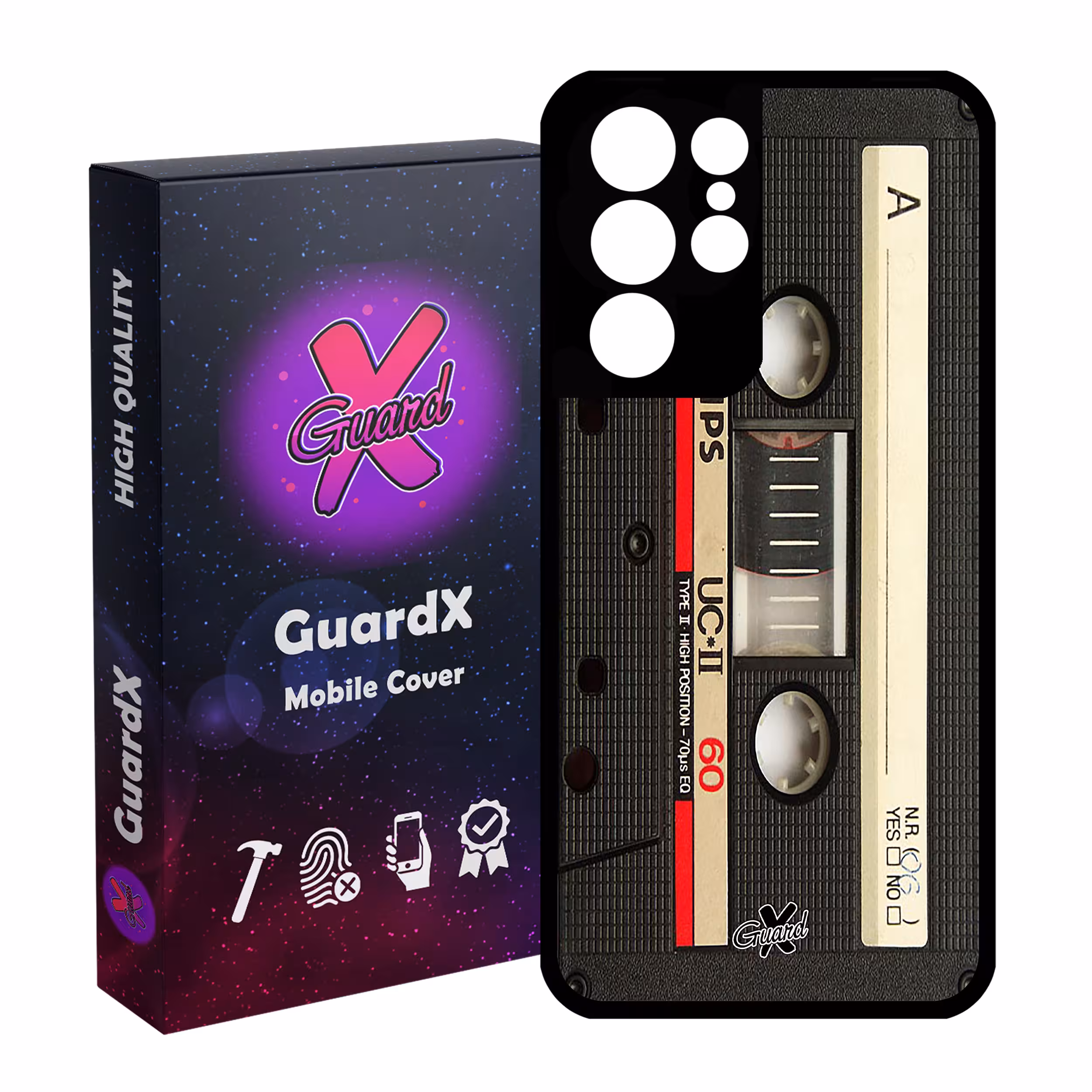 کاور گارد ایکس طرح Cassette مدل Glass10063 مناسب برای گوشی موبایل سامسونگ Galaxy S21 Ultra
