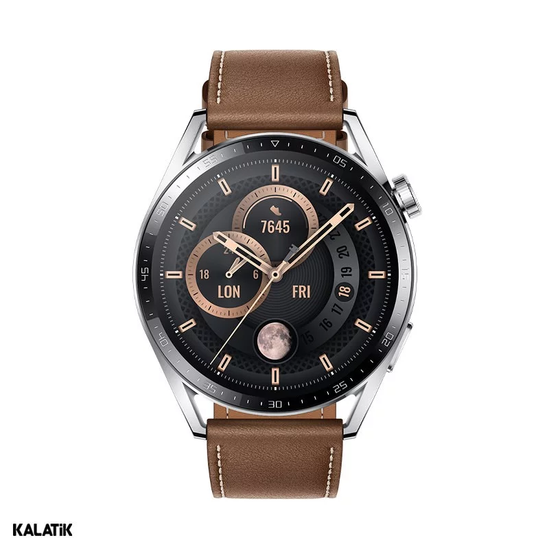 ساعت هوشمند هواوی GT 3 (46mm) مدل JPT-B19 با بند چرم