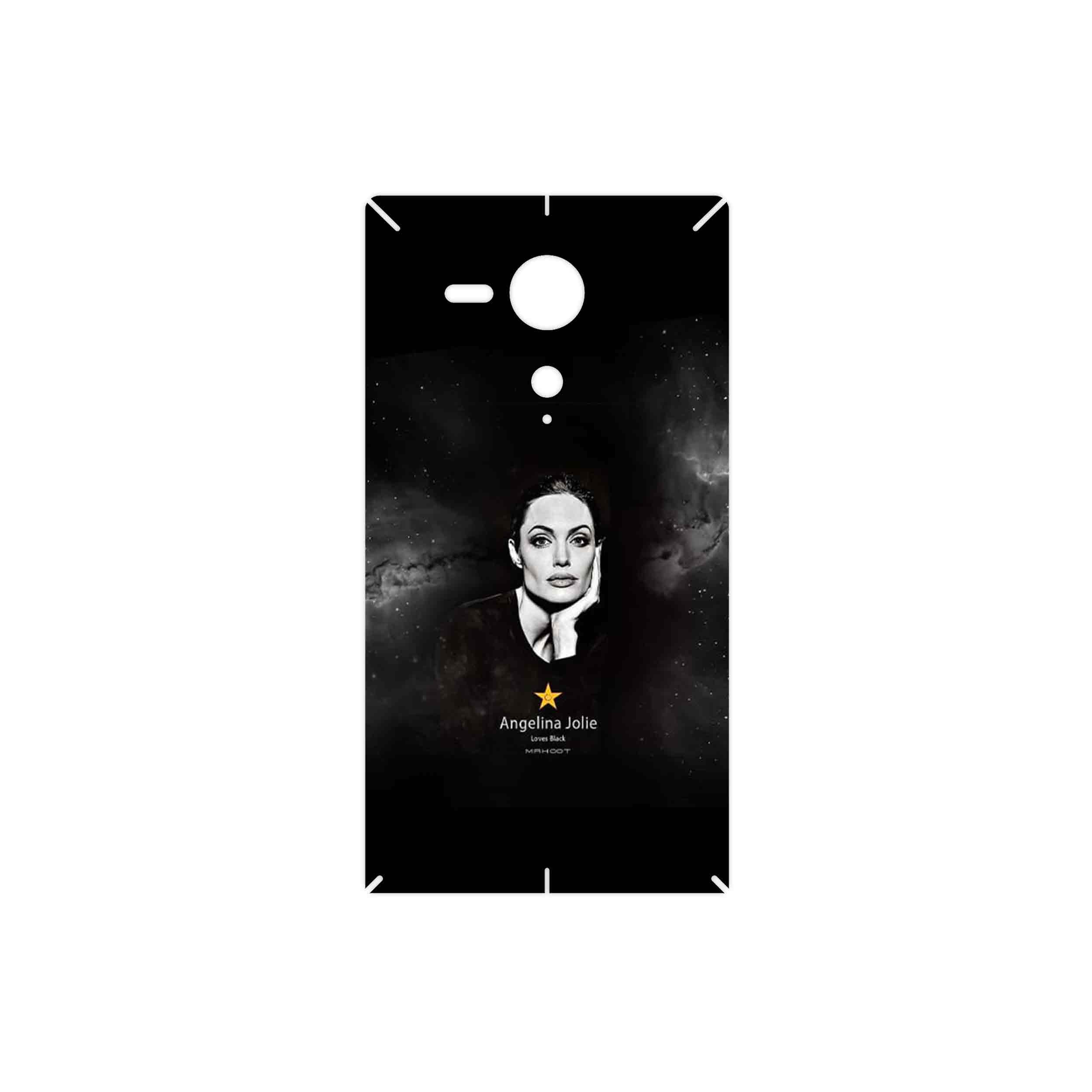 برچسب پوششی ماهوت مدل Angelina Jolie مناسب برای گوشی موبایل سونی Xperia SP