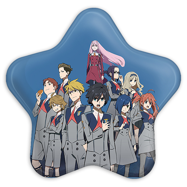 پیکسل خندالو طرح انیمه دارلینگ مدل ستاره ای کد 10506