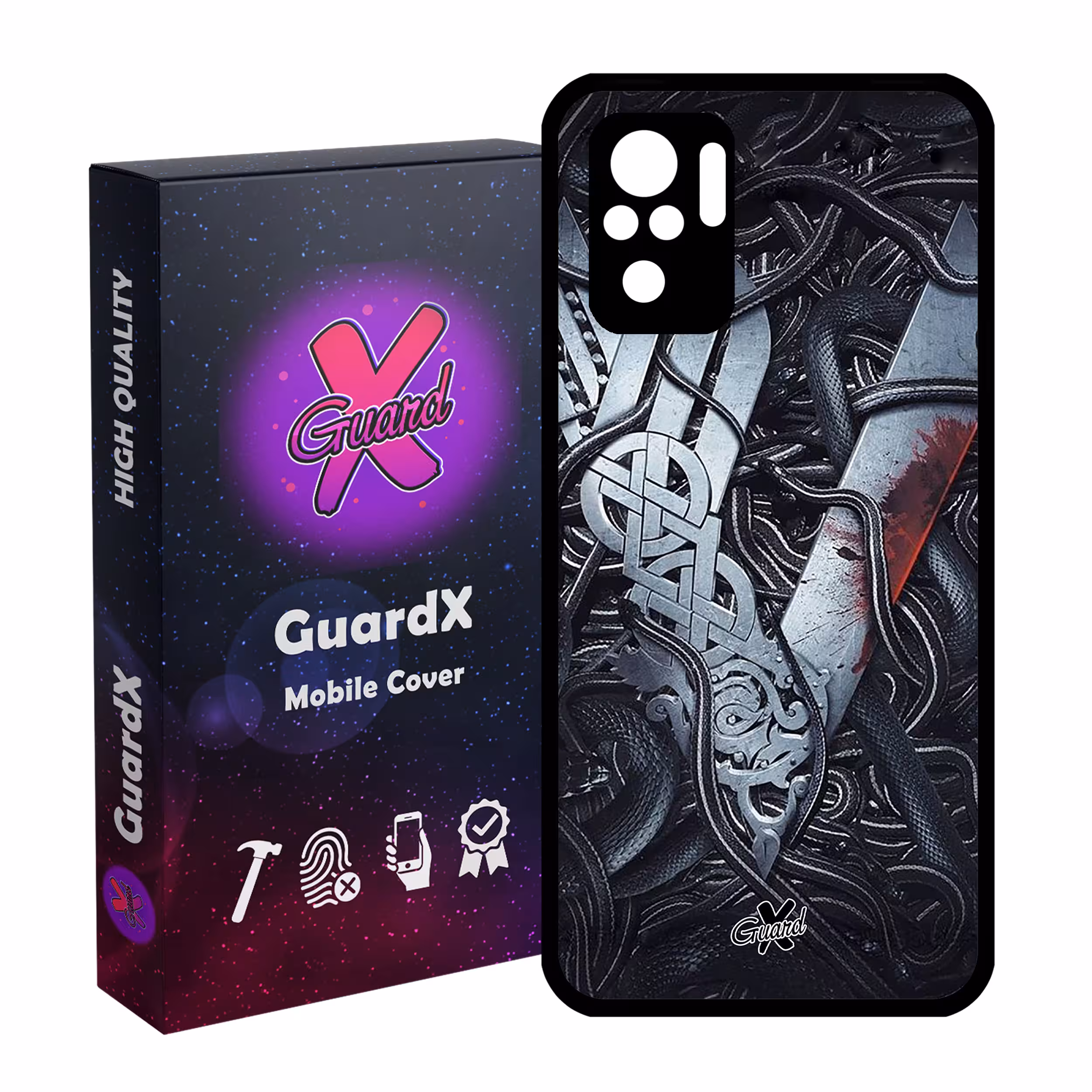 کاور گارد ایکس طرح Vikings مدل Glass10221 مناسب برای گوشی موبایل شیائومی Redmi Note 10 4G / Note 10S