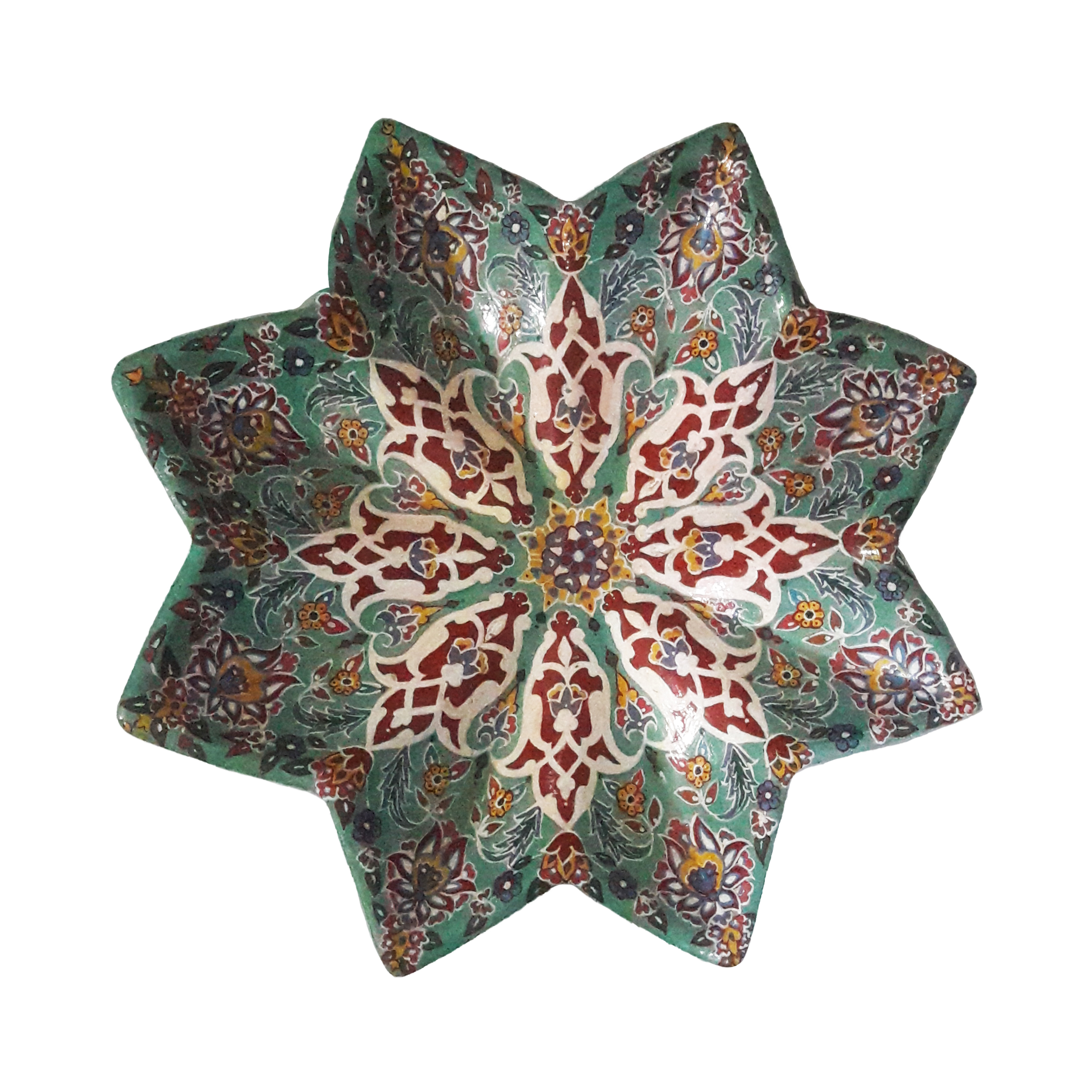 شیرینی خوری سفالی مدل ستاره ای کد 9988