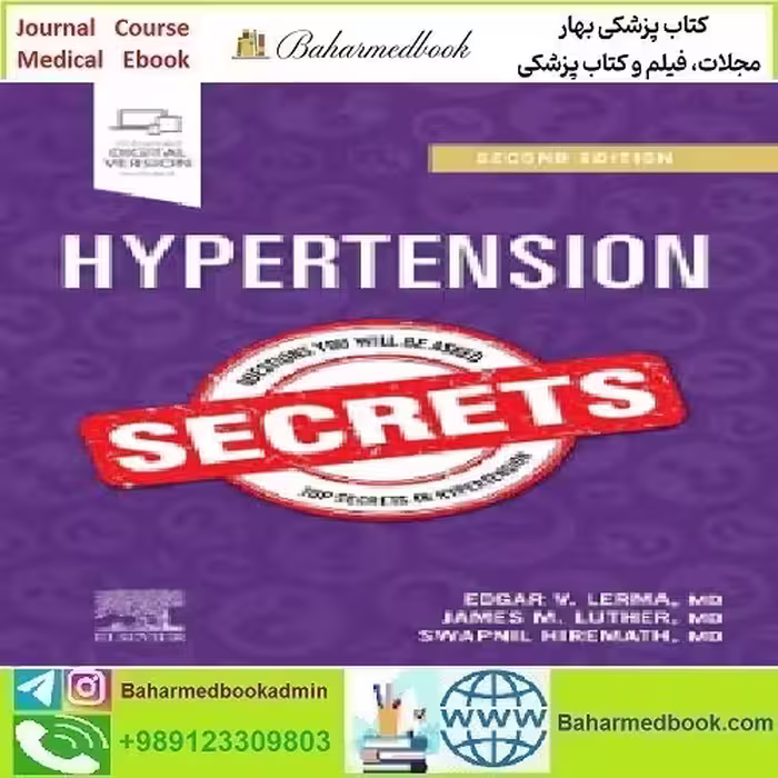 Hypertension Secrets 2023 TRUE PDF price 2€ - کتاب پزشکی بهار