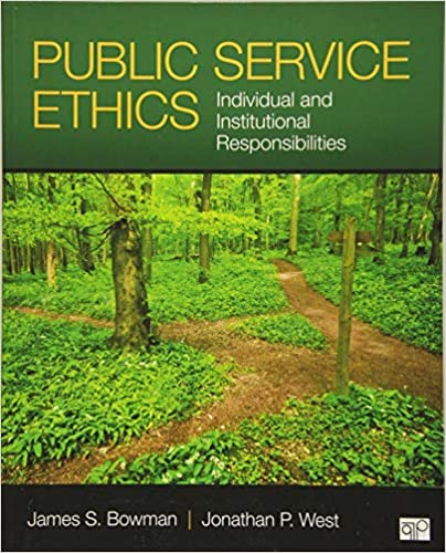 خرید و دانلود نسخه کامل کتاب Public Service Ethics: Individual and Institutional Responsibilities - Pdf