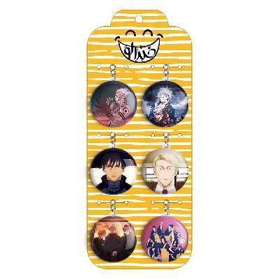 جاکلیدی خندالو مدل انیمه جوجوتسو کایزن کد 424A مجموعه 6 عددی