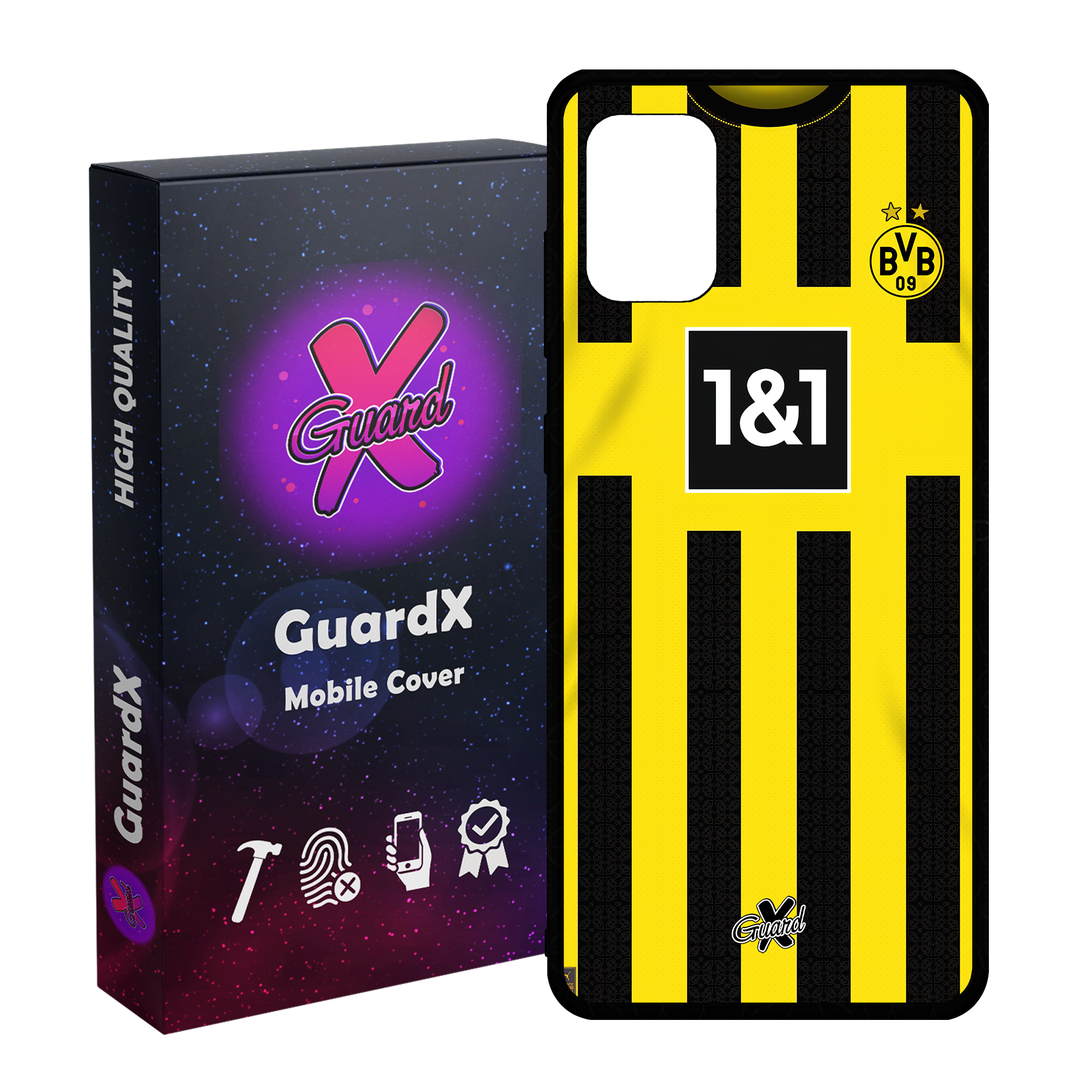 کاور گارد ایکس طرح دورتموند مدل Glass10466 مناسب برای گوشی موبایل سامسونگ Galaxy A71 4G