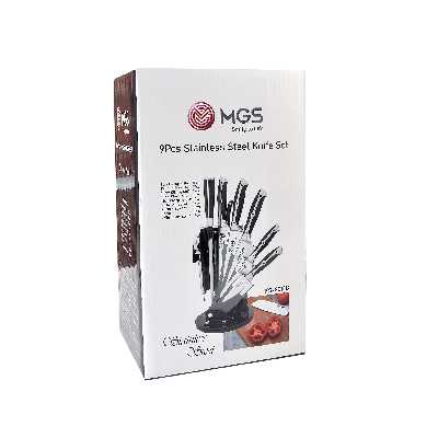 سرویس چاقو آشپزخانه 9 پارچه ام جی اس مدل KS-8015s