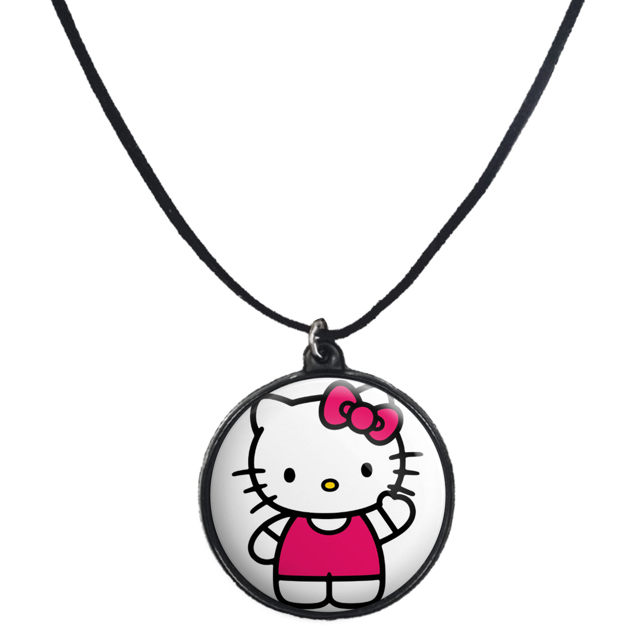 گردنبند پرمانه طرح کیتی کد pmb.22569 مدل دو طرفه