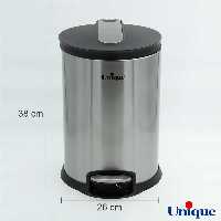 سطل زباله استیل 12 لیتر با آرام بند یونیک UN-4420 (پس کرایه)