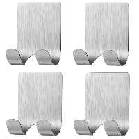 آویز حوله لوبیک مدل استیل بسته 4 عددی