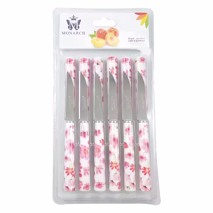 کارد میوه خوری مونارچ کد M006 بسته 12 عددی