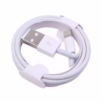 کابل تبدیل USB به لایتنینگ مدل FCQ-100 طول 1 متر به همراه 2 عدد محافظ کابل