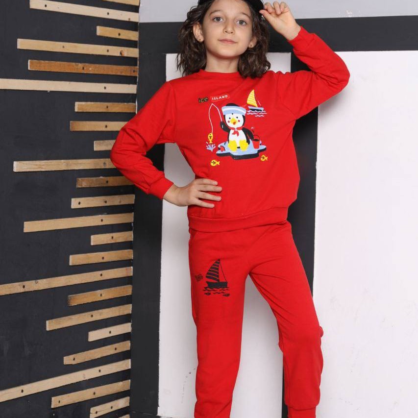 بلوز شلوار بچه گانه نخ پنبه درجه یک           