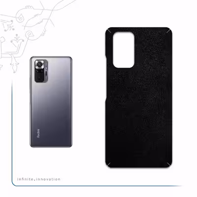 برچسب پوششی ماهوت مدل Black-Chamois-Leather مناسب برای گوشی موبایل شیائومی Redmi Note 10 Pro