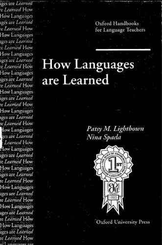 خرید و دانلود نسخه کامل کتاب How Languages Are Learned (Oxford Handbooks for Language Teachers)