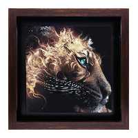 تابلو کاشی طرح شیر آتشین مدل QG 1002