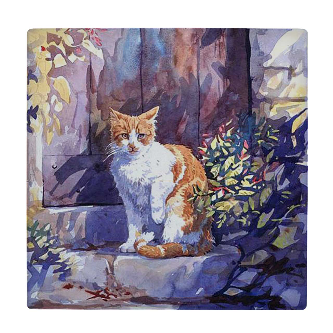   کاشی کارنیلا طرح نقاشی گربه کد wkk3583