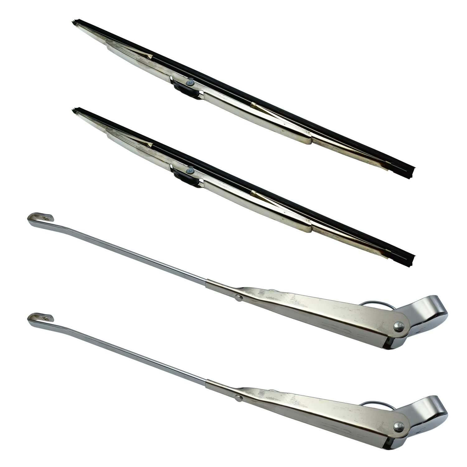 تیغه و بازویی برف پاک کن خودرو مدل استیل کد DOUL-SARKAJ مناسب برای پیکان بسته 4 عددی