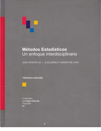 خرید و دانلود نسخه کامل کتاب Métodos estadísticos : un enfoque interdisciplinario