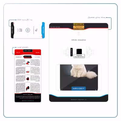 برچسب پوششی ماهوت مدل Persian cat مناسب برای تبلت سامسونگ Galaxy Tab 3 8.0 2013 T310