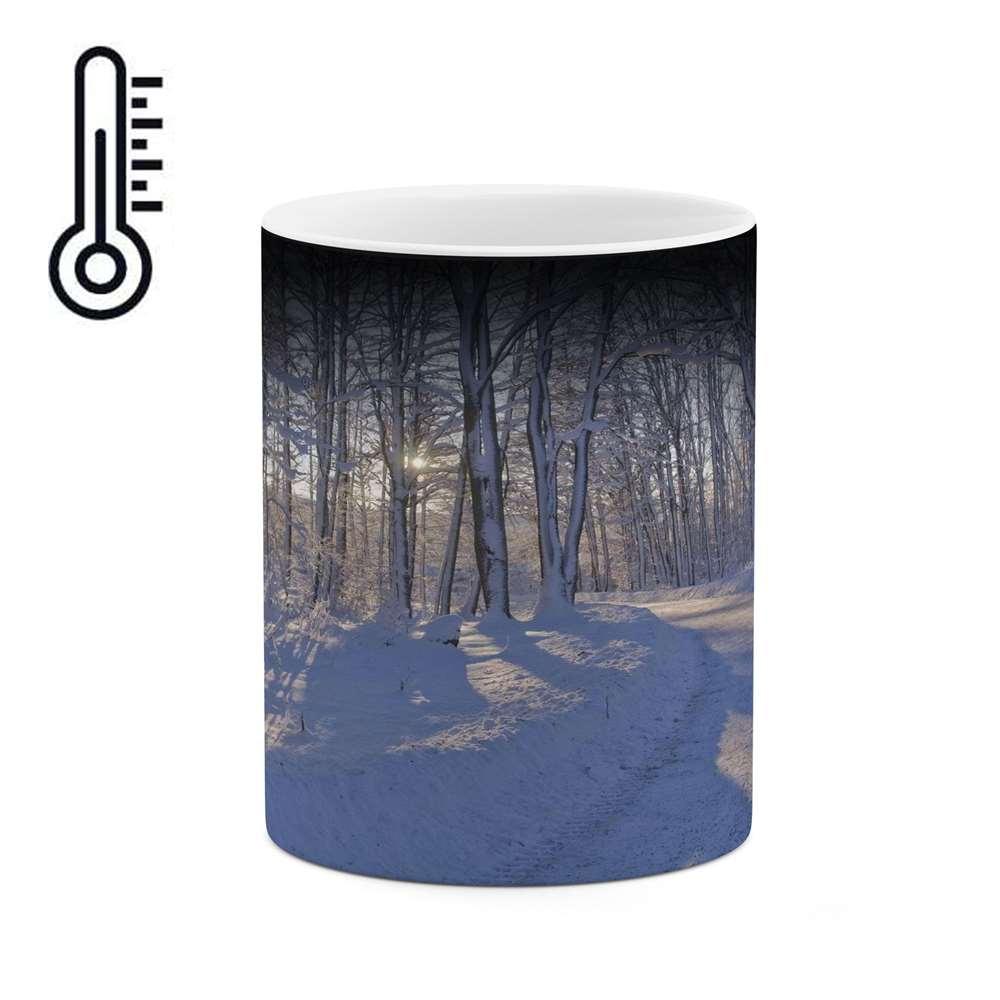 ماگ حرارتی کاکتی طرح منظره برفی مدل mgh15015