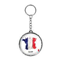 جاکلیدی خندالو طرح پرچم فرانسه مدل دوطرفه کد 2053120526