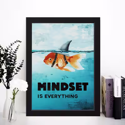 تابلو مدل انگیزشی Mindset کد m2466-w