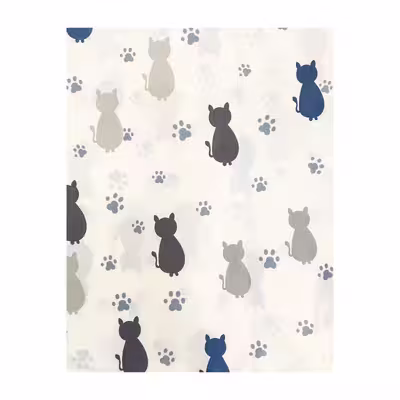 ملحفه آدنو مدل Cat کد IR49 دونفره سایز 180x200 سانتی متر