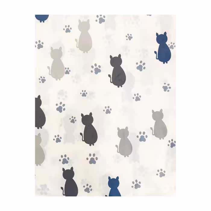 ملحفه آدنو مدل Cat کد IR49 دونفره سایز 180x200 سانتی متر