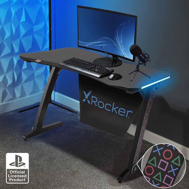خرید میز گیمینگ X Rocker PlayStation Borealis Led Gaming Desk با بهترین قیمت