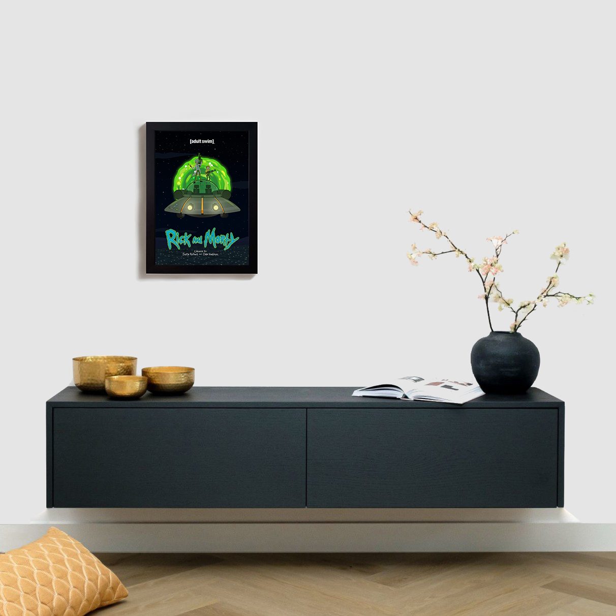 تابلو مدل ریک و مورتی rick and morty BL08