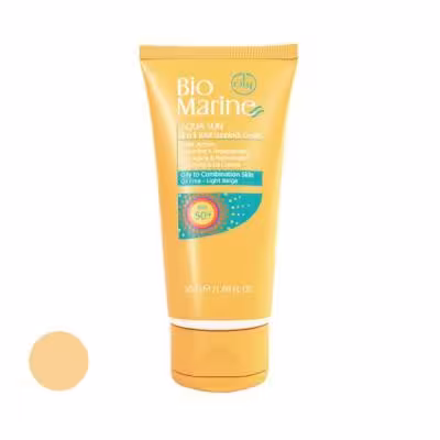 کرم ضد آفتاب رنگی بایومارین SPF 30 مدل روشن کننده 01 مناسب پوست‌های چرب حجم 50 میلی لیتر
