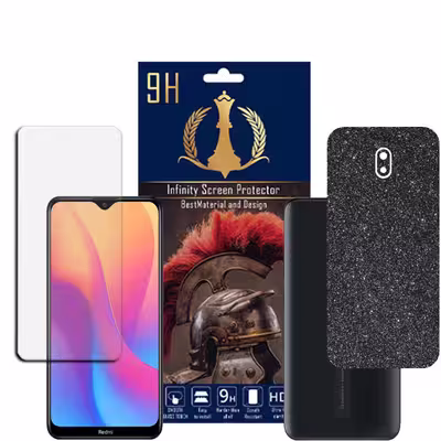 برچسب پوششی اینفینیتی مدل PRO MAX مناسب برای گوشی موبایل شیایومی REDMI 8A به همراه محافظ صفحه نمایش