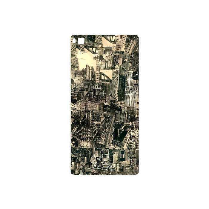 برچسب پوششی ماهوت مدل Collage of Skyscraper مناسب برای گوشی موبایل هوآوی P8