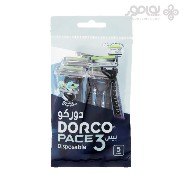 خودتراش دورکو مدل PACE 3 DISPOSABLE بسته 5 عددی