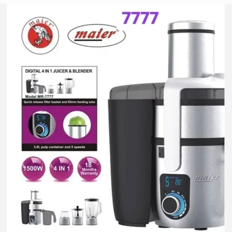 آبمیوه گیر 4 کاره مایر مدل MR-7777ارسال رایگان